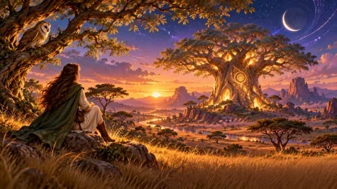 Aura exploring the Savanna and its spiritual Craft